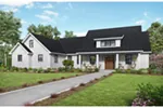 Arts & Crafts House Plan Front of Home - Frazier Farm Modern Farmhouse 011D-0617 - Search House Plans and More