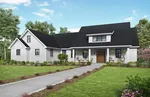 Lowcountry House Plan Front of Home - Frazier Farm Modern Farmhouse 011D-0617 - Search House Plans and More