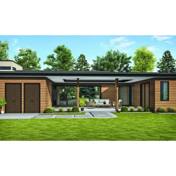 Contemporary House Plan Rear Photo 02 - 011D-0631 | House Plans and More