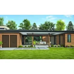 Contemporary House Plan Rear Photo 02 - 011D-0631 | House Plans and More