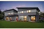 Contemporary House Plan Rear Photo 01 - Wernick Duplex 011D-0643 | House Plans and More