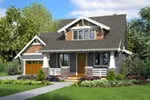 Craftsman House Plan Front of Home - Johnstone Bungalow Home 011D-0647 - Search House Plans and More