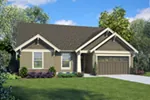 Ranch House Plan Front of Home - Greenhedge Craftsman Home 011D-0649 - Search House Plans and More