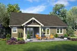 Cabin & Cottage House Plan Rear Photo 01 - Greenhedge Craftsman Home 011D-0649 - Search House Plans and More