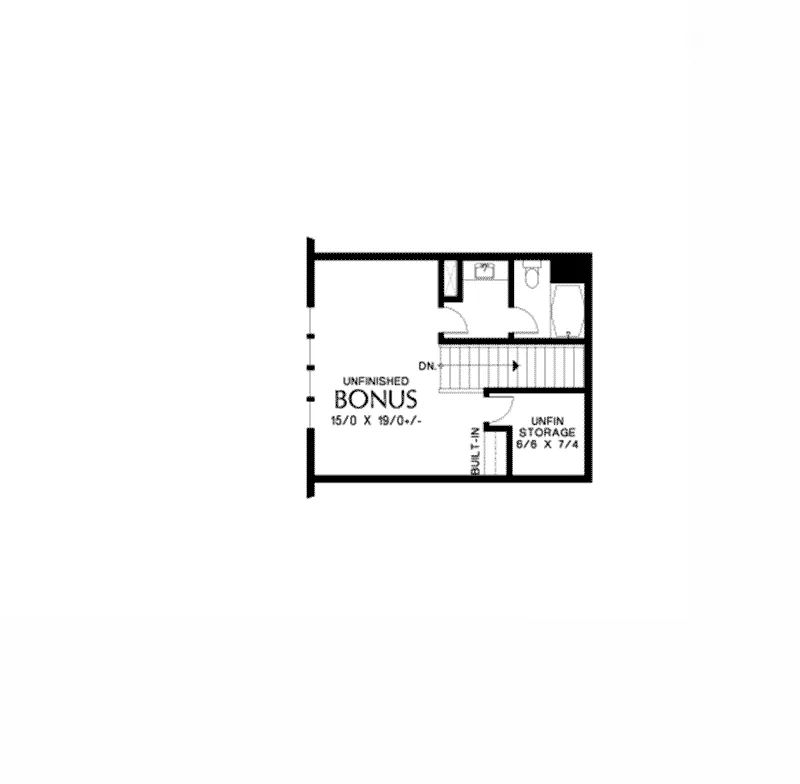 Modern Farmhouse Plan Bonus Room - Finley Falls Modern Farmhouse 011D-0650 - Search House Plans and More