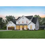 Modern Farmhouse Plan Front of House 011D-0653