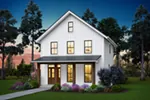 Country House Plan Front of House 011D-0657