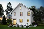 Country House Plan Rear Photo 02 - Shady Creek Modern Farmhouse 011D-0657 - Shop House Plans and More