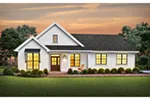 Florida House Plan Front of Home - Sidney Lane Modern Farmhouse 011D-0660 - Shop House Plans and More
