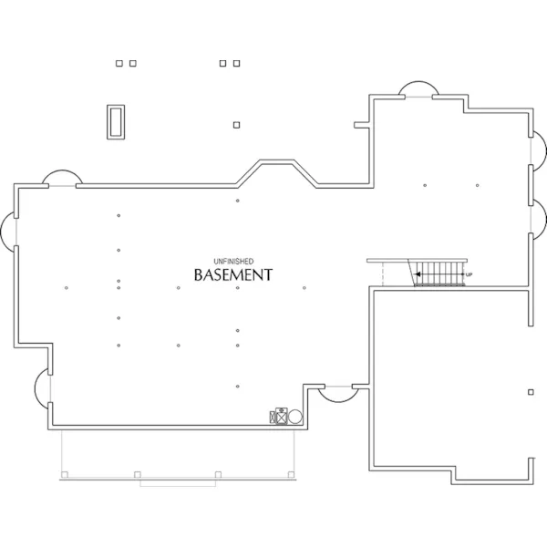 Southern House Plan Basement Floor - Romney Creek Modern Farmhouse 011D-0662 - Shop House Plans and More