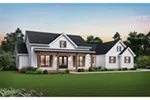 Lowcountry House Plan Front of Home - Romney Creek Modern Farmhouse 011D-0662 - Shop House Plans and More