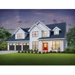 Front of Home - Stuart Hill Modern Farmhouse 011D-0663 - Shop House Plans and More