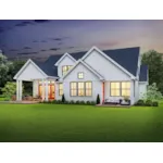 Rear Photo 01 - Stuart Hill Modern Farmhouse 011D-0663 - Shop House Plans and More