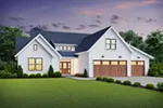Beach & Coastal House Plan Front of Home - Turner Trail Modern Farmhouse 011D-0664 - Shop House Plans and More