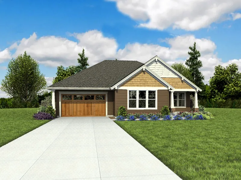 Rustic House Plan Front Photo 01 - Reed Spring Craftsman Home 011D-0665 - Shop House Plans and More