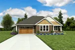 Rustic House Plan Front Photo 01 - Reed Spring Craftsman Home 011D-0665 - Shop House Plans and More