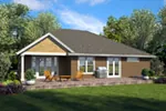 Ranch House Plan Rear Photo 01 - Reed Spring Craftsman Home 011D-0665 - Shop House Plans and More