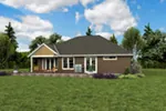 Cabin & Cottage House Plan Rear Photo 02 - Reed Spring Craftsman Home 011D-0665 - Shop House Plans and More