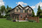Multi-Family House Plan Rear Photo 04 - Hartville Duplex 011D-0667 | House Plans and More