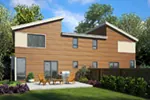 Contemporary House Plan Rear Photo 01 - Pamiro Multi-Family Home 011D-0668 | House Plans and More