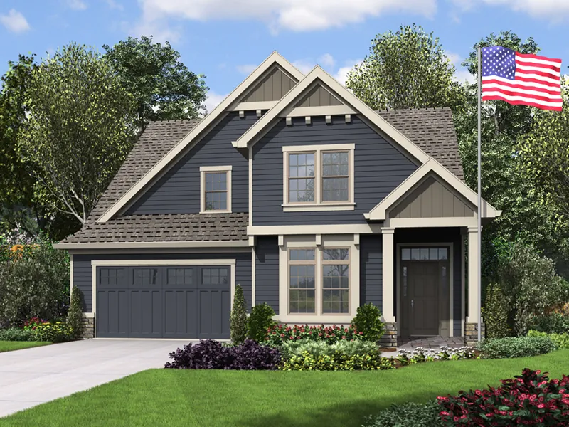 Craftsman House Plan Front Image - Osterville Craftsman Home 011D-0673 - Shop House Plans and More