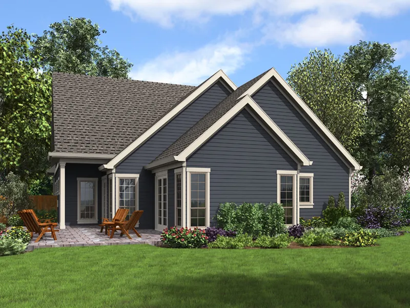 Country House Plan Rear Photo 01 - Osterville Craftsman Home 011D-0673 - Shop House Plans and More