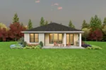 Contemporary House Plan Rear Photo 02 - Stony Park Modern Home 011D-0677 - Shop House Plans and More