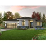 Contemporary House Plan Front of House 011D-0679