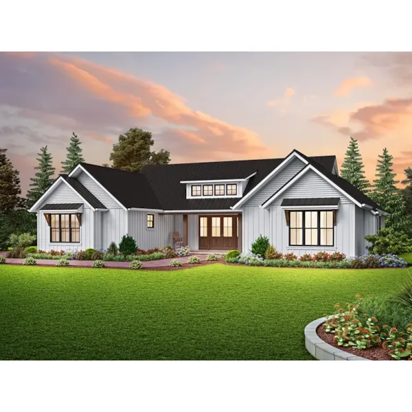 Modern House Plan Front of Home - 011D-0682 - Shop House Plans and More