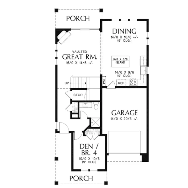 European House Plan First Floor - 011D-0692 - Shop House Plans and More