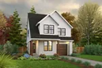 Farmhouse Plan Front of Home - 011D-0692 - Shop House Plans and More
