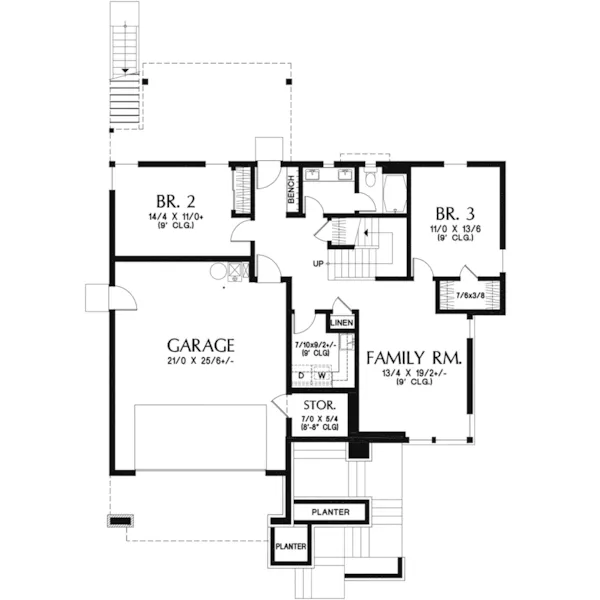 Vacation House Plan First Floor - 011D-0695 | House Plans and More