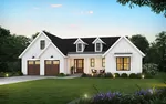 Farmhouse Plan Front of Home - 011D-0704 - Shop House Plans and More