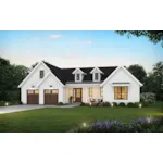 Modern Farmhouse Plan Front of House 011D-0704