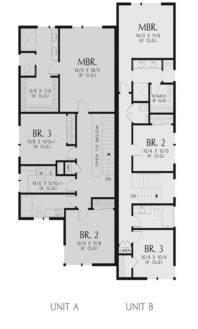Modern House Plan Second Floor - Melanie Hill Modern Home 011D-0707 - Shop House Plans and More