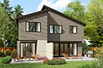 Multi-Family House Plan Rear Photo 01 - Melanie Hill Modern Home 011D-0707 - Shop House Plans and More