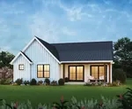 Cabin & Cottage House Plan Rear Photo 01 - 011D-0708 - Shop House Plans and More