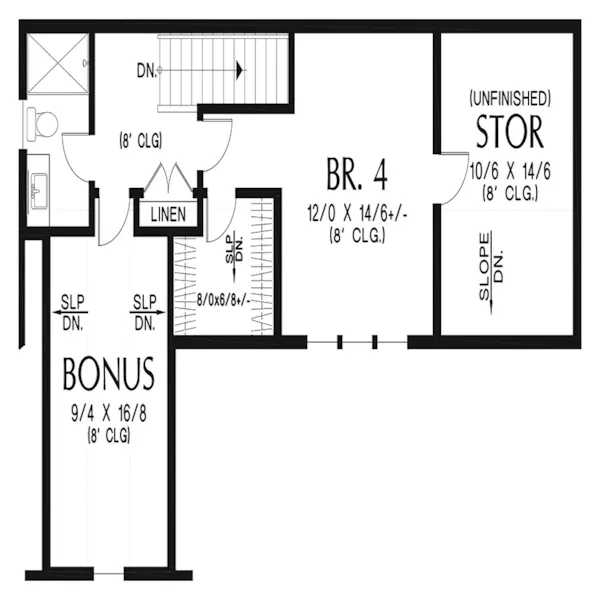 European House Plan Second Floor - 011D-0710 - Shop House Plans and More