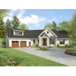 Farmhouse Plan Front of House 011D-0712