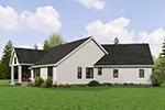 Arts & Crafts House Plan Rear Photo 02 - Kayak Creek Modern Farmhouse 011D-0712 - Search House Plans and More