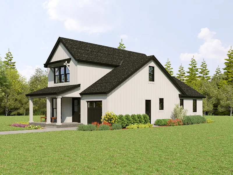 Prairie House Plan Front Photo 03 - 011D-0715 - Shop House Plans and More