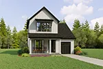 Prairie House Plan Front Photo 04 - 011D-0715 - Shop House Plans and More
