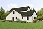 European House Plan Side View Photo 02 - 011D-0715 - Shop House Plans and More
