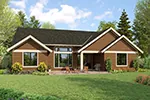 Shingle House Plan Rear Photo 01 - 011D-0729 | House Plans and More