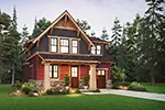Arts & Crafts House Plan Front of House 011D-0733