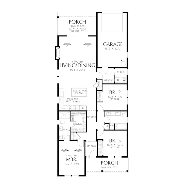 Modern Farmhouse Plan First Floor - Summerlea Modern Farmhouse 011D-0754 | House Plans and More