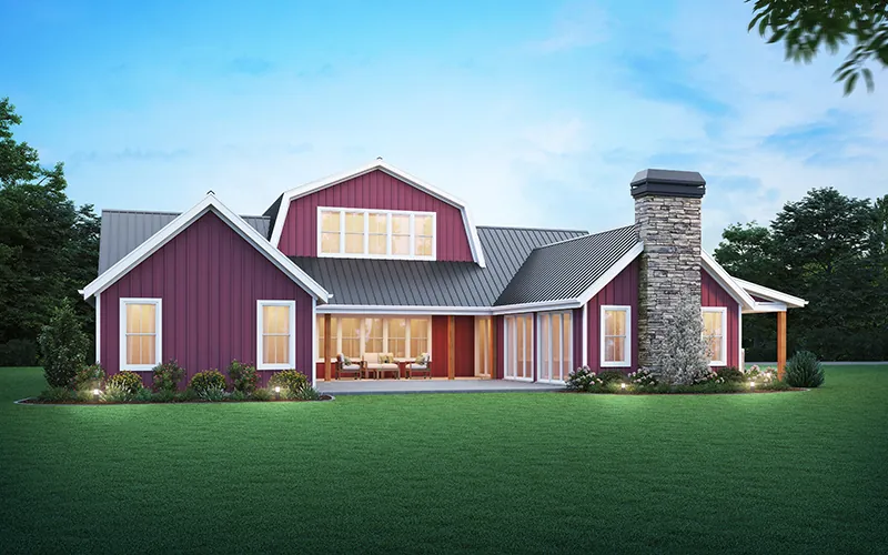Country House Plan Side View Photo - Barnwell Country Farmhouse 011D-0762 | House Plans and More