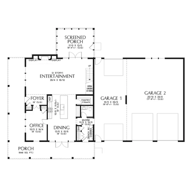 Country House Plan First Floor - 011D-0769 | House Plans and More