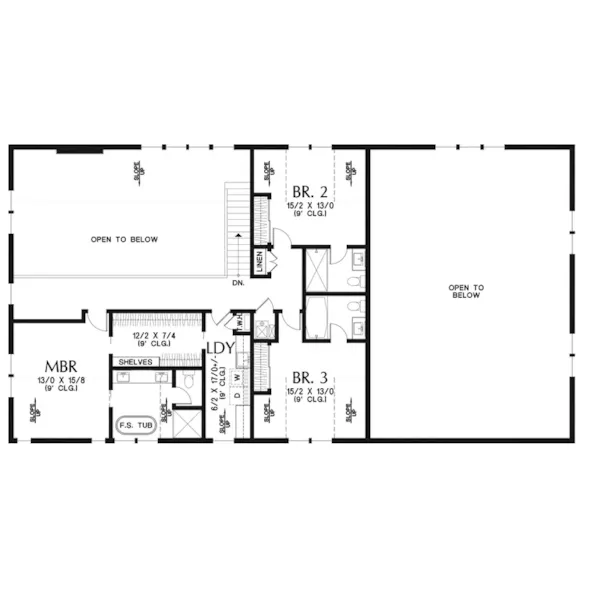 Country House Plan Second Floor - 011D-0769 | House Plans and More