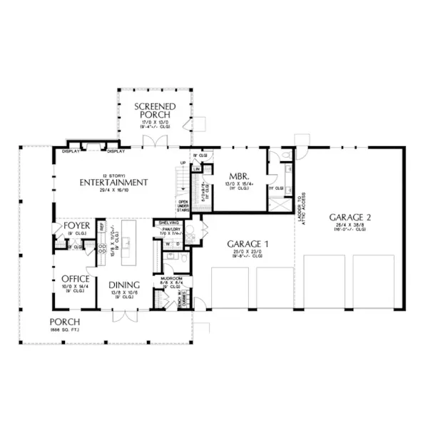 Farmhouse Plan First Floor - 011D-0770 | House Plans and More